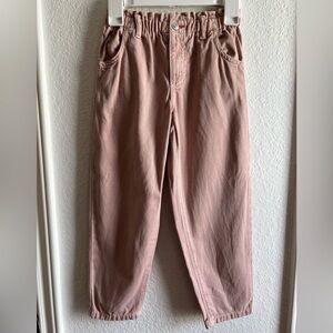 Zara Mauve Paperbag jeans